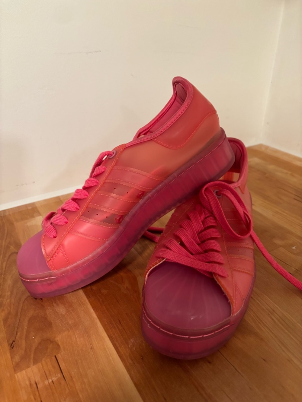 adidas Pink Women's Platform Sneakers